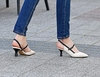 Spitze Schuhe mit mittlerem Absatz 18244