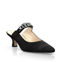 Spitze Schuhe mit mittlerem Absatz 19834