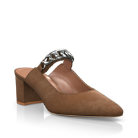 Spitze Schuhe mit mittlerem Absatz 19900