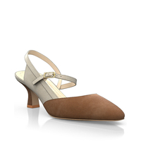 Spitze Schuhe mit mittlerem Absatz 24062
