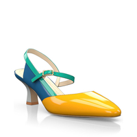 Spitze Schuhe mit mittlerem Absatz 24101