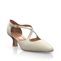 Spitze Schuhe mit mittlerem Absatz 24434