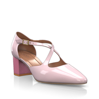Spitze Schuhe mit mittlerem Absatz 24437