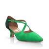 Spitze Schuhe mit mittlerem Absatz 24458