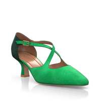 Spitze Schuhe mit mittlerem Absatz 24458