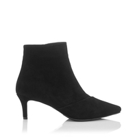 Spitzzehen Stiefel Alice Veloursleder - Schwarz