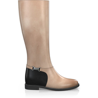 Stiefel mit verstecktem Absatz 13313