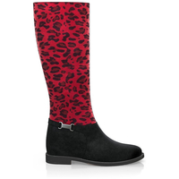 Stiefel mit verstecktem Absatz 13319