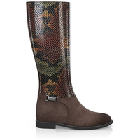 Stiefel mit verstecktem Absatz 13328