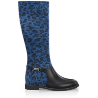 Stiefel mit verstecktem Absatz 13334