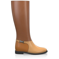 Stiefel mit verstecktem Absatz 13463