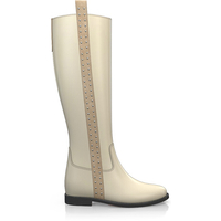 Stiefel mit verstecktem Absatz 13682