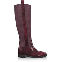 Stiefel mit verstecktem Absatz 13691