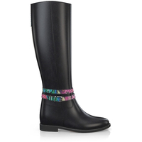 Stiefel mit verstecktem Absatz 13718