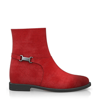 Stiefelette mit Verstecktem Absatz 10598