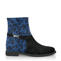 Stiefelette mit Verstecktem Absatz 10601