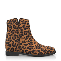 Stiefelette mit Verstecktem Absatz 10616