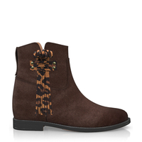 Stiefelette mit Verstecktem Absatz 10619