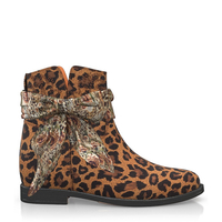 Stiefelette mit Verstecktem Absatz 14708