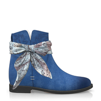 Stiefelette mit Verstecktem Absatz 14714
