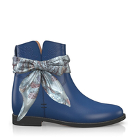 Stiefelette mit Verstecktem Absatz 14729