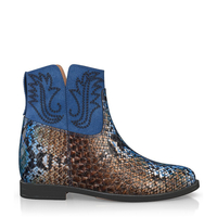 Stiefelette mit Verstecktem Absatz 16262