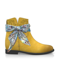 Stiefelette mit Verstecktem Absatz 16283
