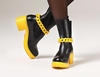 Stiefeletten mit bunter Sohle 26470