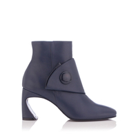 Stiefeletten mit geformtem Absatz Ligia – Tiefer Blau