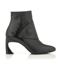 Stiefeletten mit geformtem Absatz Ligia Schwarz