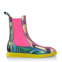 Stiefeletten mit quadratischer Spitze für Frauen 13052