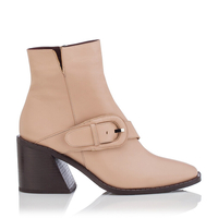 Stiefeletten mit Schnalle Patrizia – Beige