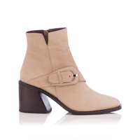 Stiefeletten mit Schnalle Patrizia Nubuckleder - Beige