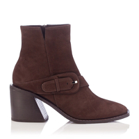Stiefeletten mit Schnalle Patrizia Nubuckleder - Braun