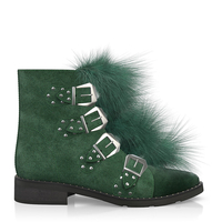 Stiefeletten mit Spangenverschluss 6074