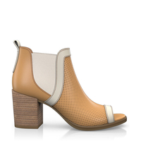 Zehenfreie Stiefelette mit Fransen 2277
