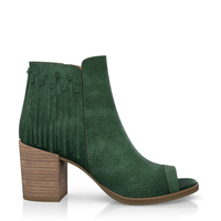 Zehenfreie Stiefelette mit Fransen 2300