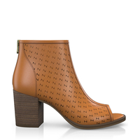 Zehenfreie Stiefelette mit Fransen 2333