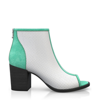 Zehenfreie Stiefelette mit Fransen 2334
