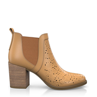 Zehenfreie Stiefelette mit Fransen 2347