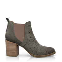 Zehenfreie Stiefelette mit Fransen 2348
