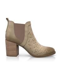Zehenfreie Stiefelette mit Fransen 2350