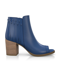 Zehenfreie Stiefelette mit Fransen 2352