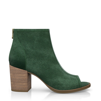 Zehenfreie Stiefelette mit Fransen 2356