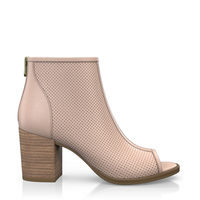 Zehenfreie Stiefelette mit Fransen 2357