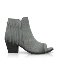 Zehenfreie Stiefelette mit Fransen 2437