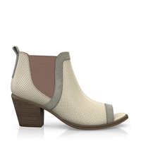 Zehenfreie Stiefelette mit Fransen 2441