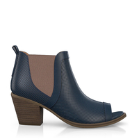 Zehenfreie Stiefelette mit Fransen 2442