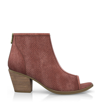 Zehenfreie Stiefelette mit Fransen 2443