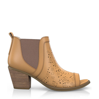 Zehenfreie Stiefelette mit Fransen 2444